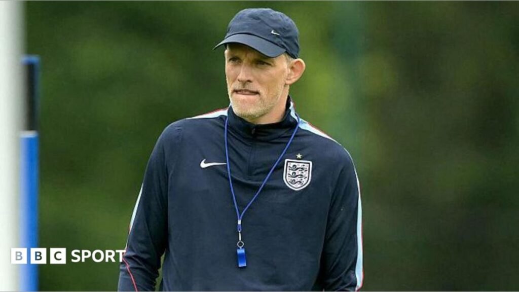 World Cup 2026: England boss Thomas Tuchel not a fan of hydration breaks Thomas Tuchel wearing a baseball cap and England branded top during a training session at the World Cup