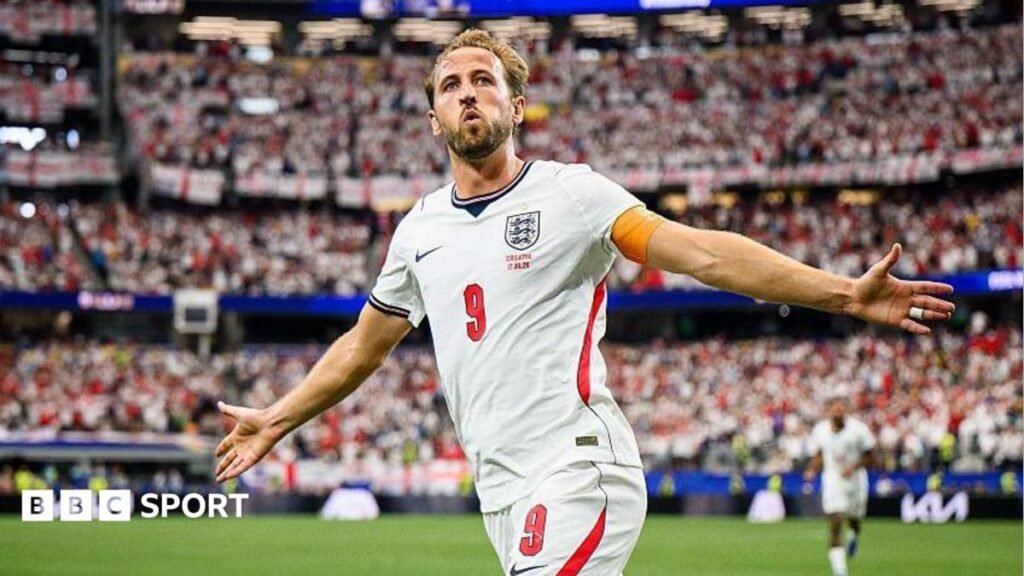 World Cup 2026: England to face Scotland? World Cup knockout schedule Harry Kane runs with his arms outstretched to celebrate a goal