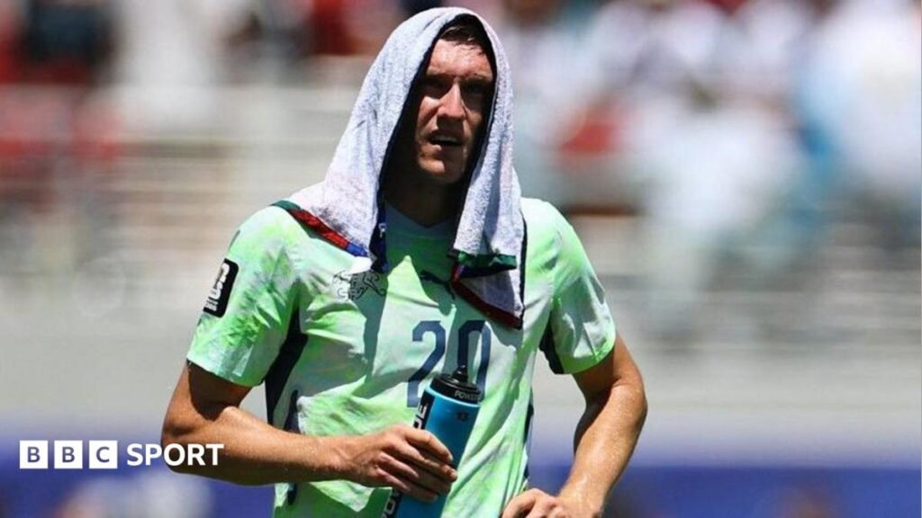 World Cup 2026: Hydration breaks – who are the winners and losers? Switzerland's Michel Aebischer during a hydration break at the 2026 World Cup