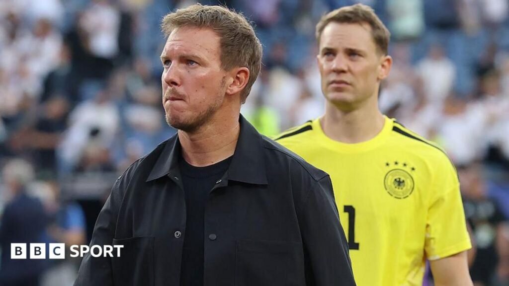 Germany boss Julian Nagelsmann and goalkeeper Manuel Neuer