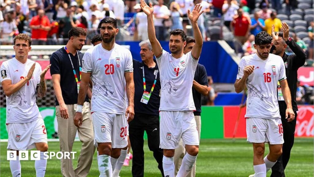 World Cup 2026: Unbeaten Iran will go down in history, says coach Amir Ghalenoei Iran players applaud their fans at the Los Angeles Stadium