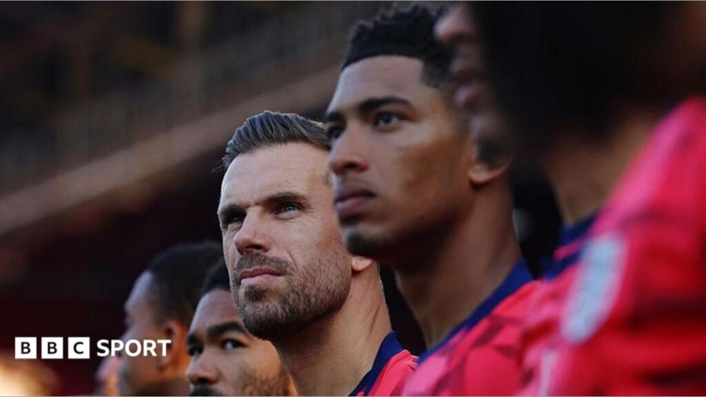 World Cup: Jude Bellingham criticism ‘hard to read’ says Jordan Henderson Jordan Henderson and Jude Bellingham.