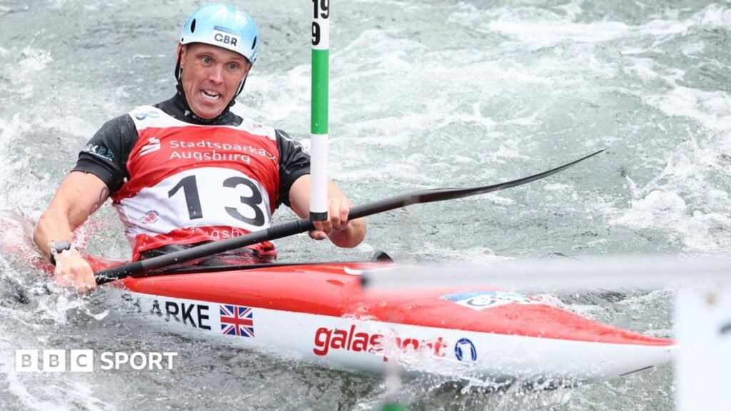 Great Britain's Joe Clarke competing in Augsburg
