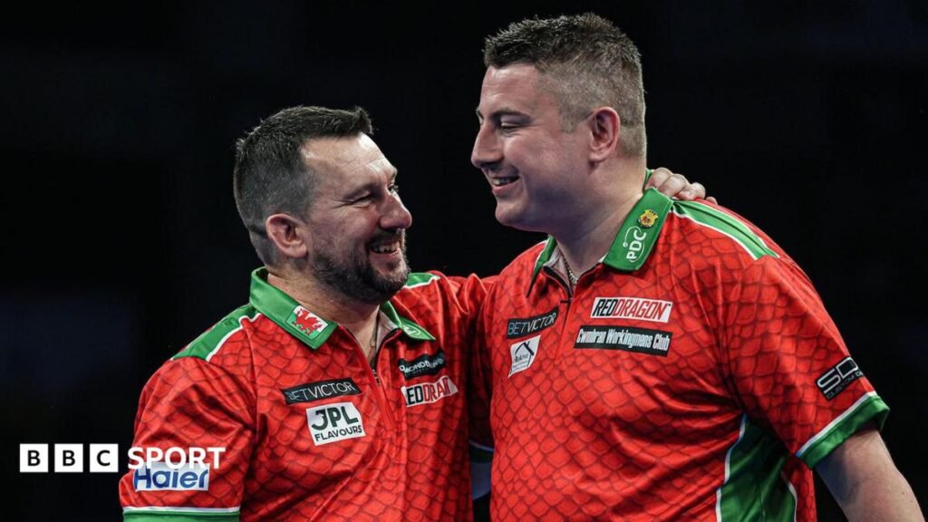 World Cup of Darts: Wales, Republic of Ireland and hosts Germany advance Wales pair Jonny Clayton and Nick Kenny