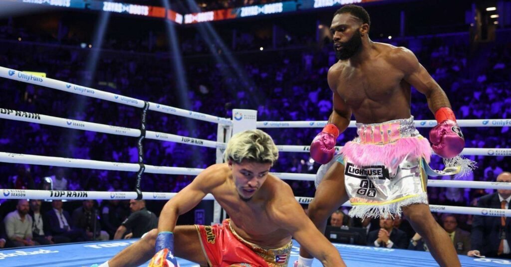 Xander Zayas sums up Jaron Ennis’ boxing ability after seventh round KO defeat