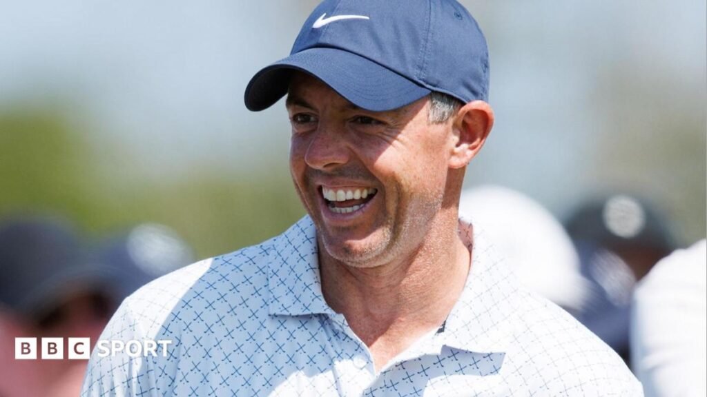 2026 Scottish Open: Rory McIlroy sets pace on day one Rory McIlroy laughs during his round