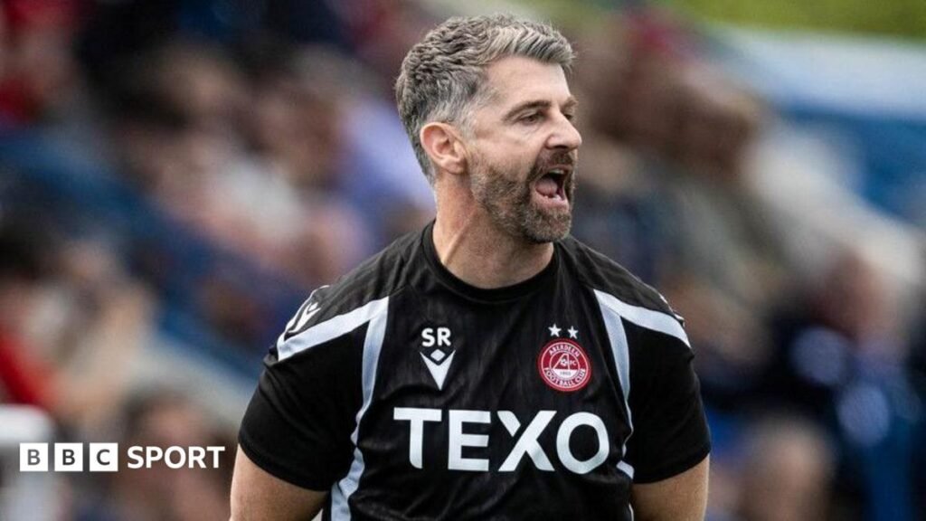 Aberdeen: What to expect from Stephen Robinson’s side? Aberdeen Manager Stephen Robinson during a pre-season friendly match between Cove Rangers v Aberdeen at the Balmoral Stadium, on June 27, 2026, in Aberdeen, Scotland.