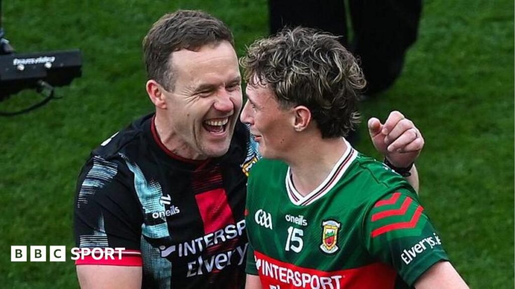 All-Ireland SFC: Moran feels Mayo still not the ‘finished article’ Andy Moran with Kobe McDonald