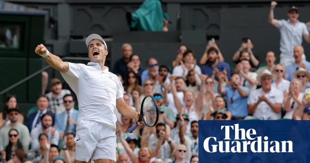 Arthur Fery whips up Centre Court crowd by never knowing when he is beaten | Wimbledon 2026 Arthur Fery whips up Centre Court crowd by never knowing when he is beaten | Wimbledon 2026