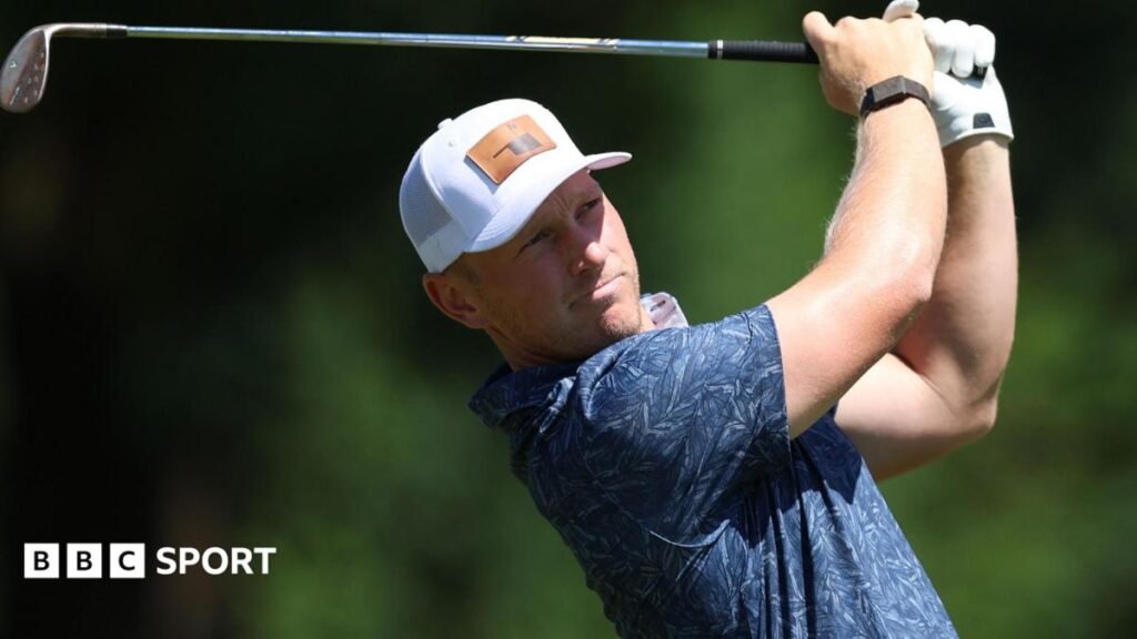Brad Dalke: YouTube star thrilled by support on DP World Tour bow Brad Dalke plays a shot