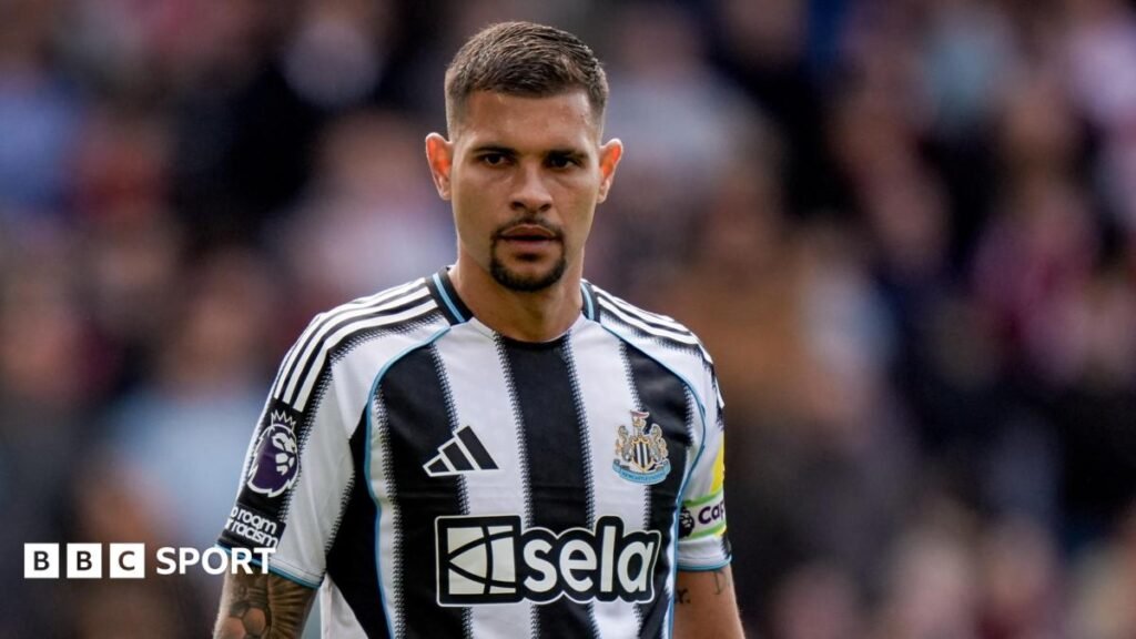 Bruno Guimaraes: Arsenal target Newcastle midfielder after he asks to leave Bruno Guimaraes