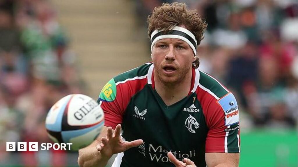 Hamish Watson in action for Leicester Tigers