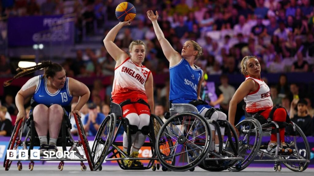 Commonwealth Games 2026: Robyn Love and Scotland claim wheelchair 3×3 basketball silver Robyn Love of Scotland against England