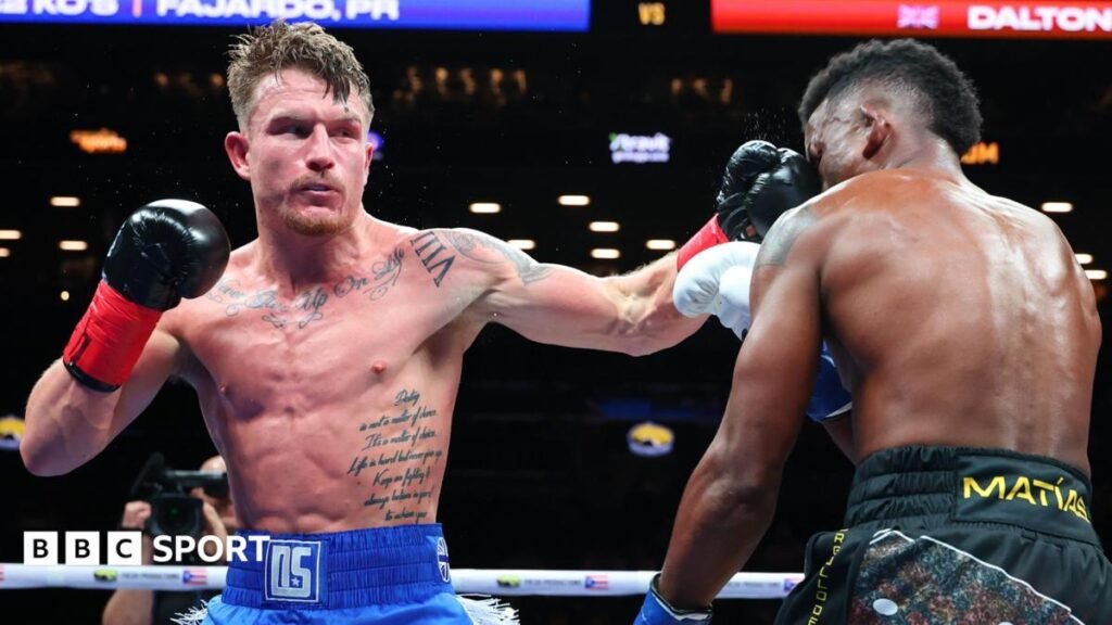 Dalton Smith will defend his WBC light-welterweight title for the first time against Alberto Puello Dalton Smith (left) punches Subriel Matias during their WBC super lightweight championship bout in New York