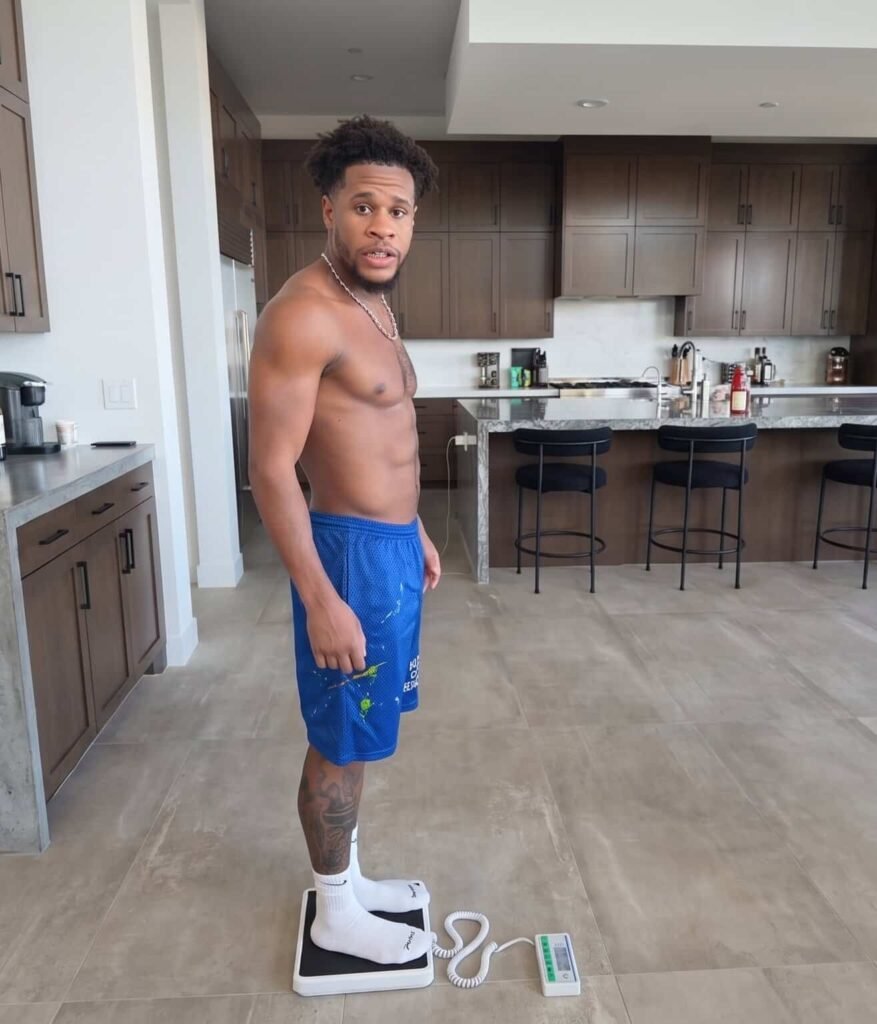 Devin Haney Rejects Shakur’s Weight Claims With Scale Video Devin Haney Rejects Shakur