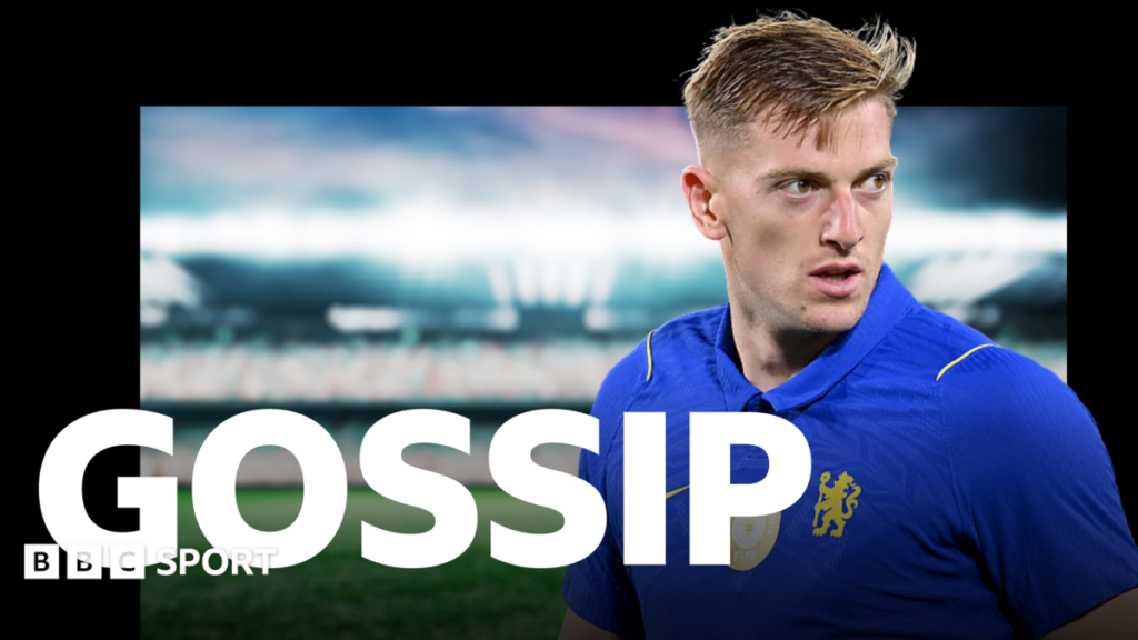 Football gossip: Delap, Bouaddi, Hall, Rushworth, Sangare, Rulli A graphic of Premier League players from every team in the division in 2025-26 season, with the Premier League trophy in front of them.