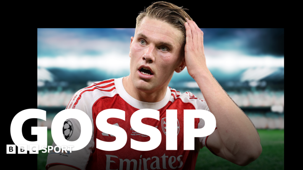 Football gossip: Gyokeres, Alvarez, Torres, Barcola, Jones, Romero Gossip graphic with a picture of Pervis Estupinan