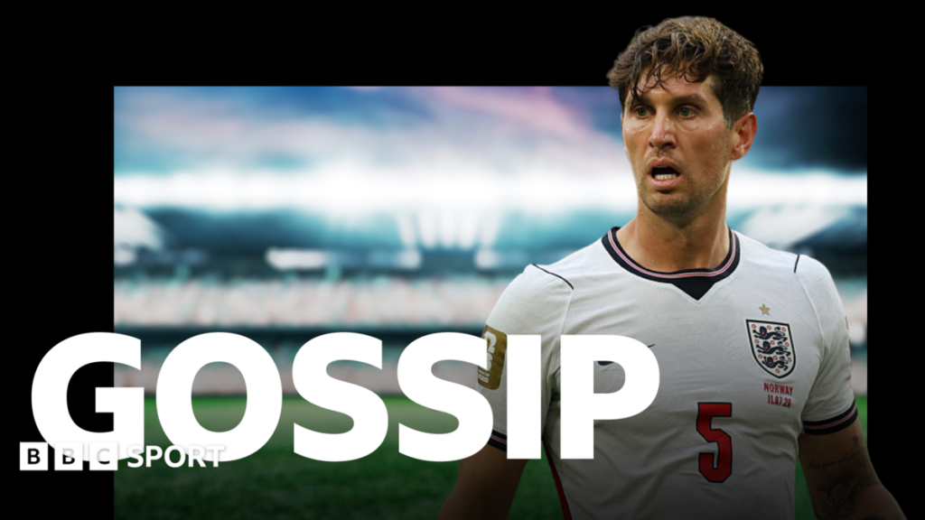 Football gossip: Stones, Lacroix, Bailey, Kone, Garnacho, Rowe, Spence, Wan Bissaka A graphic of Premier League players from every team in the division in 2025-26 season, with the Premier League trophy in front of them.