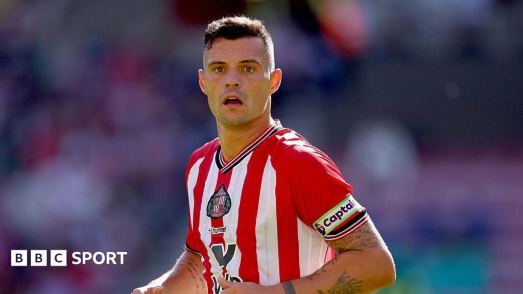 Granit Xhaka: Sunderland captain set to stay at club despite interest from Chelsea Granit Xhaka in action for Sunderland