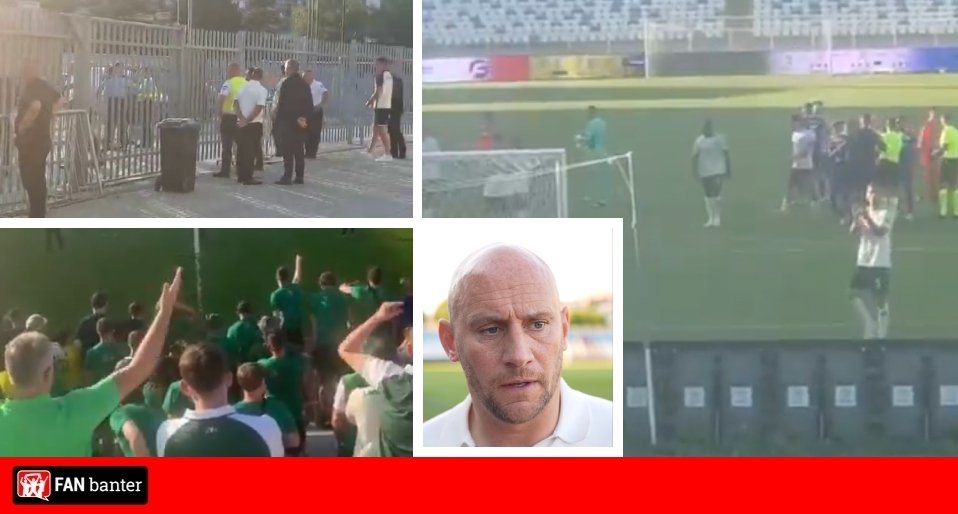 Hibernian fans vent anger after shock 1st leg Conference League defeat against minnows Hibernian fans vent anger after shock 1st leg Conference League defeat against minnows