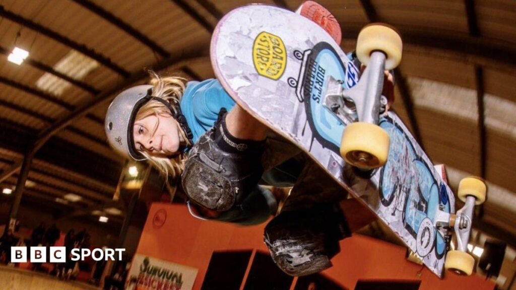 Jaxon Popovic; Skateboarding’s 10-year-old sensation has Olympics dreams Jaxon Popovic holds a skateboard in mid-air