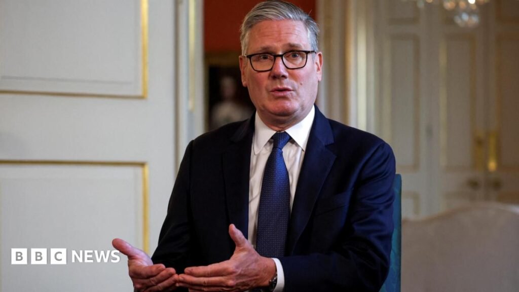 Keir Starmer intervened in row over Mexico-England kick-off time Keir Starmer wearing a dark suit and blue tie