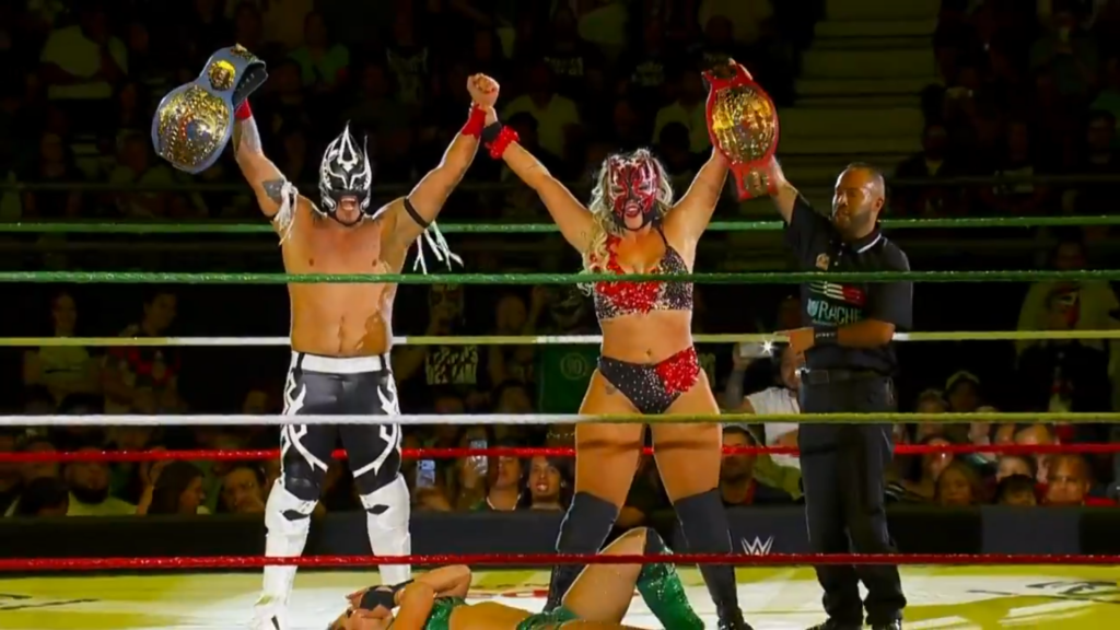 La Hiedra & Laredo Kid Win AAA Mixed Tag Titles! La Hiedra & Laredo Kid Win AAA Mixed Tag Titles!
