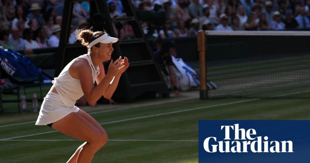 Linda Noskova fends off Karolina Muchova fightback to win first grand slam title at Wimbledon | Wimbledon 2026