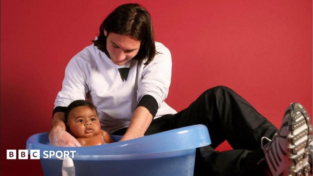Lionel Messi and Lamine Yamal: Bath photograph story explained before Spain vs Argentina World Cup final Lionel Messi cradles a baby Lamine Yamal in a bath in the away dressing room at Barcelona's Camp Nou stadium in 2007