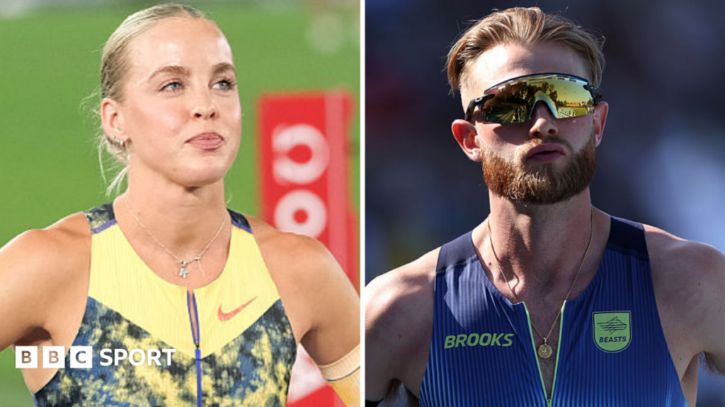 London Diamond League 2026: Keely Hodgkinson and Josh Kerr world record bids – schedule and how to watch Split picture of Keely Hodgkinson and Josh Kerr before races this season