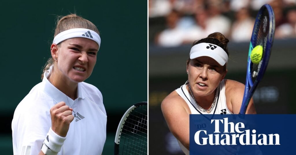 Muchova and Noskova latest in line of Czech talent to contest women’s Wimbledon final | Wimbledon 2026