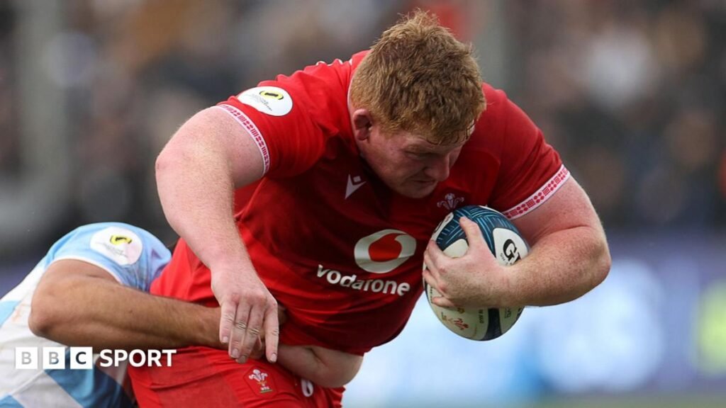Nations Championship: Wales took step back in Argentina – Rhys Carre Prop Rhys Carre charges with the ball under his left arm when scoring a try for Wales in Argentina