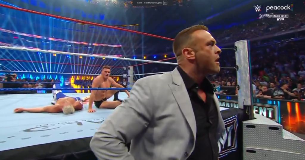 Nick Aldis Interferes in Gunther and Sami Zayn’s WWE Saturday Night’s Main Event Match Nick Aldis Interferes in Gunther and Sami Zayn's WWE Saturday Night's Main Event Match