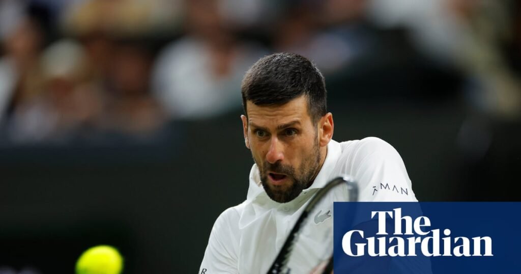 Novak Djokovic rolls back the years and dismantles Tsitsipas to progress at Wimbledon | Wimbledon 2026 Novak Djokovic rolls back the years and dismantles Tsitsipas to progress at Wimbledon | Wimbledon 2026
