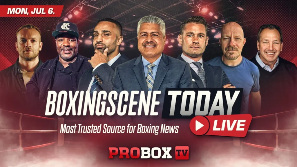 Paulie Malignaggi is back in studio and ready to rumble on the latest BoxingScene Today BoxingScene Logo