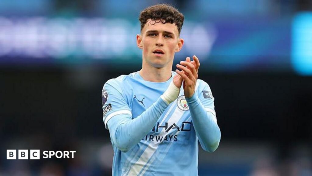 Phil Foden: Manchester City midfielder signs new four-year deal Phil Foden in action for Manchester City against Brentford in May 2026