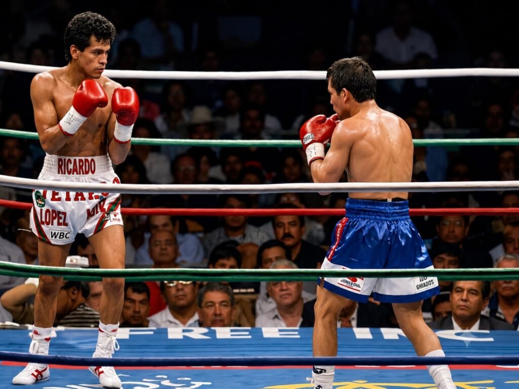 Ricardo ‘Finito’ Lopez Dominated Saman Sorjaturong In Defining Title Defense On July 3, 1993 Image: Ricardo