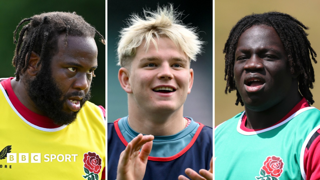 South Africa v England: Jamie George backs bench for Boks’ clash Beno Obano, Henry Pollock and Asher Opoku-Fordjour in a composite image
