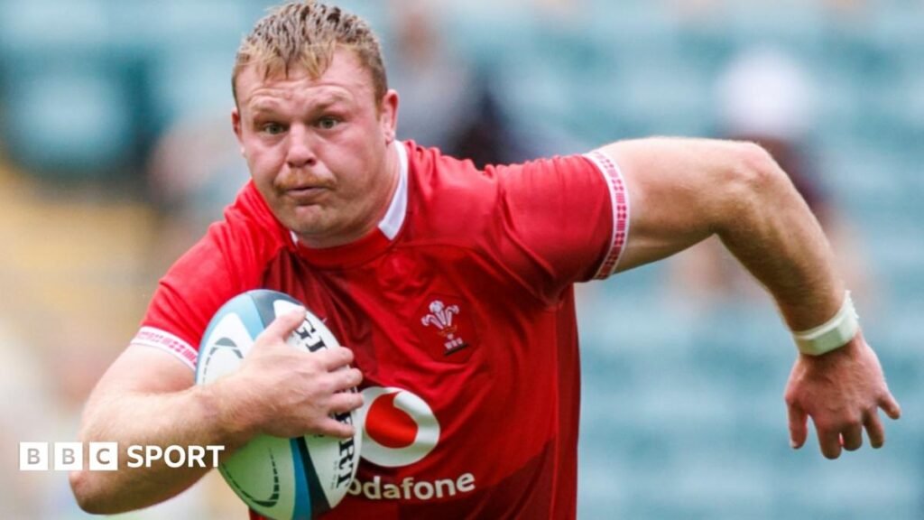 South Africa v Wales: Touring captain Dewi Lake named for Nations Championship match Dewi Lake in red Wales jersey runs with ball under his right arm