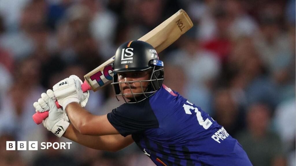 The Hundred 2026 results: Lhuan-dre Pretorius drives London Spirit to a win over MI London Trent Rockets celebrate