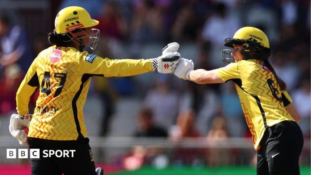 The Hundred 2026 results: Trent Rockets beat Manchester Super Giants to move into second Trent Rockets batters Sophia Dunkley and Sophie Luff bump gloves