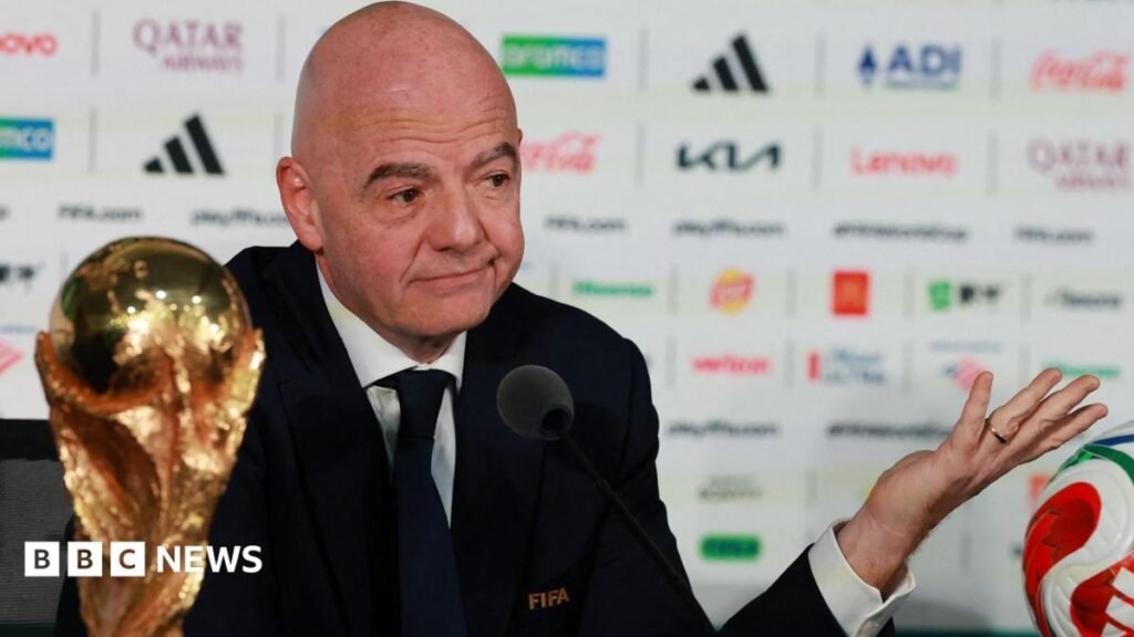 The financial winners and losers from the World Cup Fifa President Gianni Infantino speaking at a press conference