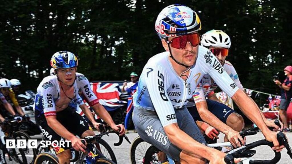 Toue de France 2026: Tom Pidcock up to fourth as Mauro Schmid wins stage 13 Tom Pidcock competes on stage 13 of the Tour de France