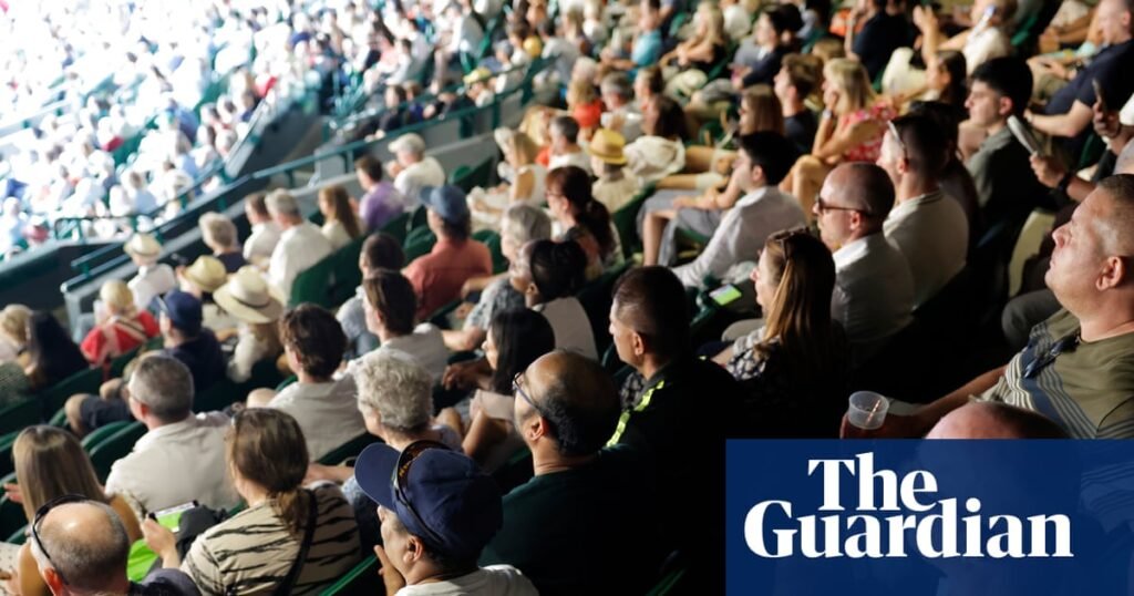 View balls please: England football fans at Wimbledon find attention wanders from the tennis | Wimbledon 2026