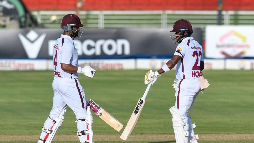 WI vs PAK, 1st Test: Hodge’s 83 leads West Indies to 194-3 against Pakistan on rainy Day 1