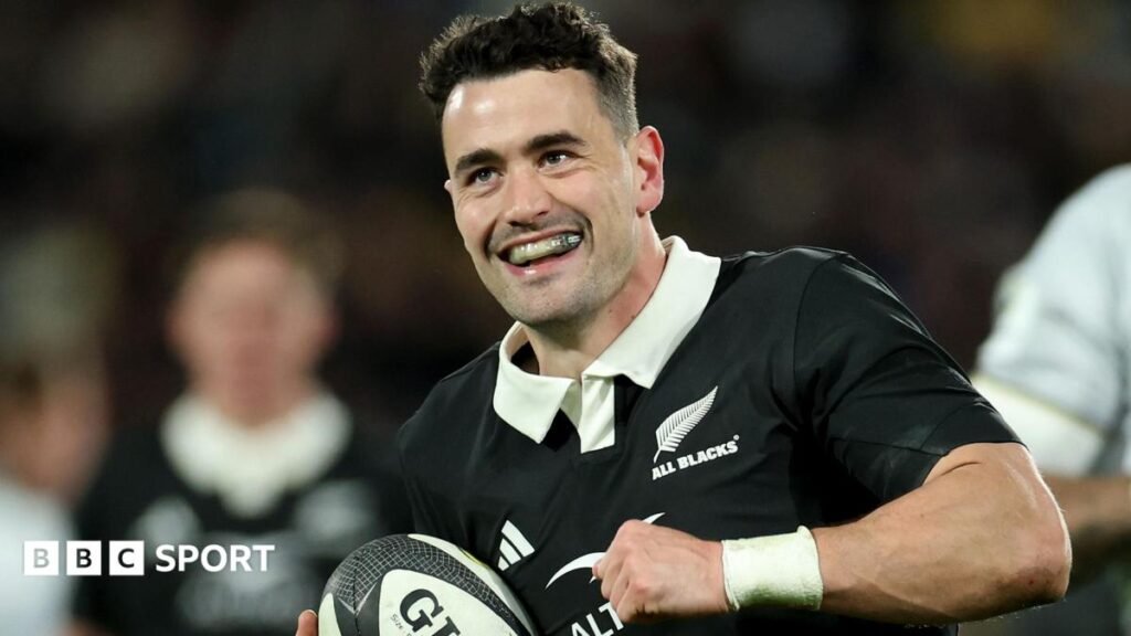 Will Jordan sets New Zealand try record in Nations Championship win over Italy New Zealand Will Jordan in action during his side's win against Italy