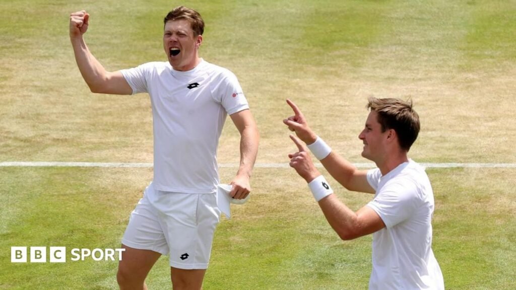 Wimbledon 2026 results: Henry Patten and Harri Heliovaara maintain title bid by reaching quarter-finals Henry Patten and Harri Heliovaara celebrate after reaching the men's doubles quarter-finals