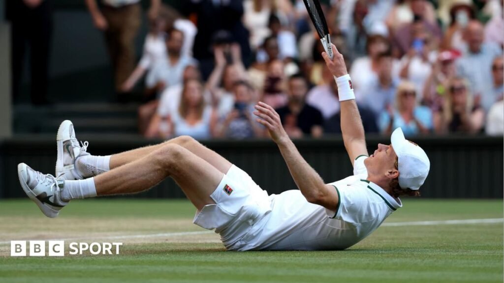 Wimbledon 2026 results: Jannik Sinner sees off Alexander Zverev in intense All England Club final Jannik Sinner falls to the ground