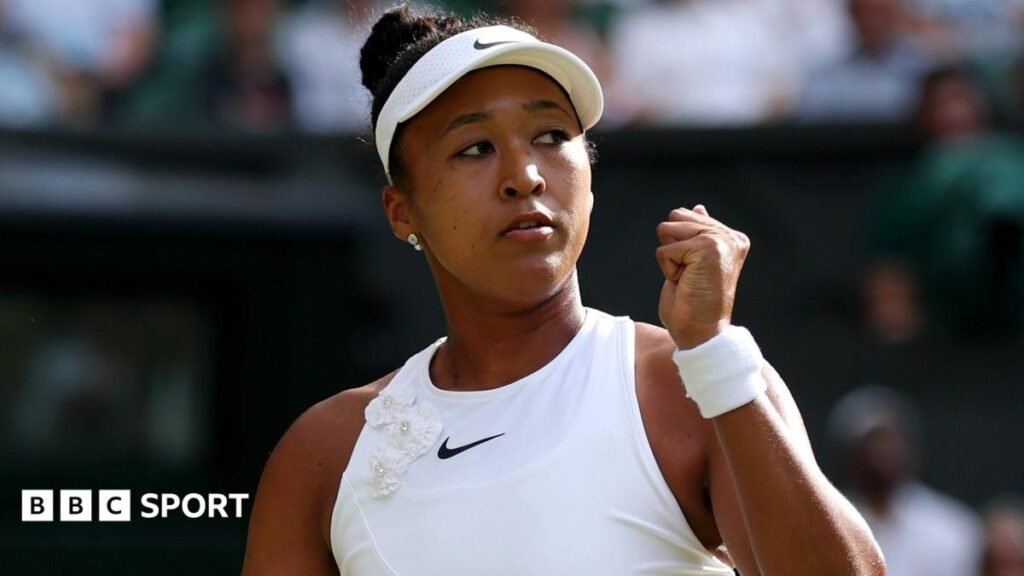 Wimbledon 2026 results: Naomi Osaka stuns Aryna Sabalenka in superb performance to reach quarter-finals Naomi Osaka clenches her fist in celebration after beating Aryna Sabalenka