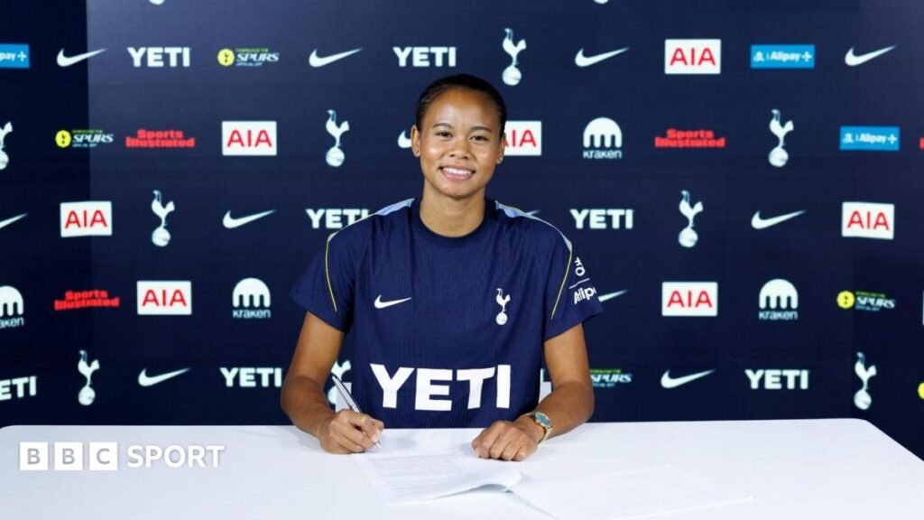Women’s Super League: Tottenham sign France defender Alice Sombath Alice Sombath signing for Tottenham